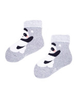 Dívčí ponožky YO! SKS-0003G Froté, Ohrnuté 17-25