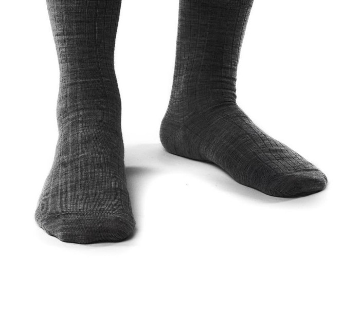 Pánské žebrované ponožky Steven art.130 Merino