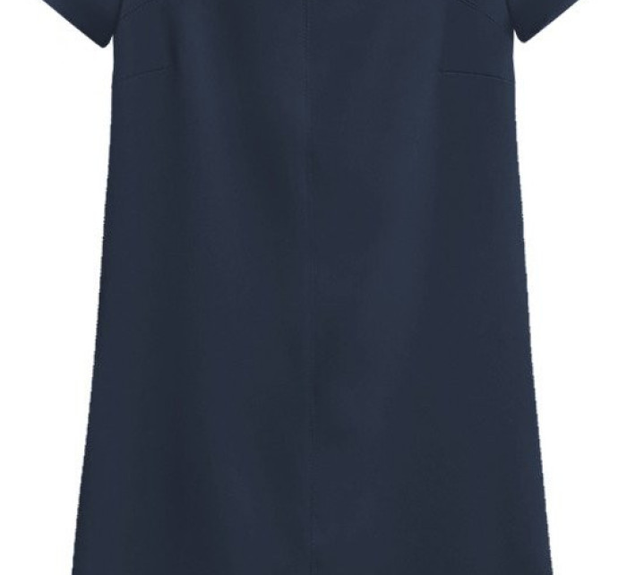 Tmavě modré trapézové šaty (435ART)