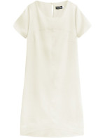 Béžové trapézové šaty (435ART)