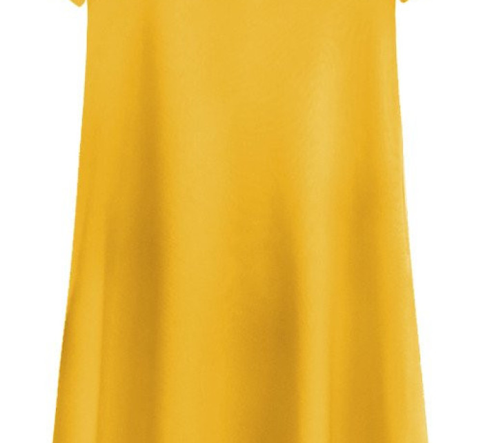 Žluté trapézové šaty (436ART)