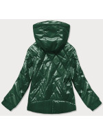 Lesklá zelená dámská bunda (2021-02)