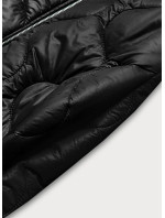 Lehká černá dámská prošívaná bunda (9613)