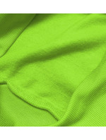 Světle zelená dámská tepláková mikina se stahovacími lemy (W01-31)