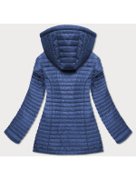 Světle modrá dámská oboustranná bunda s kapucí (SF732)