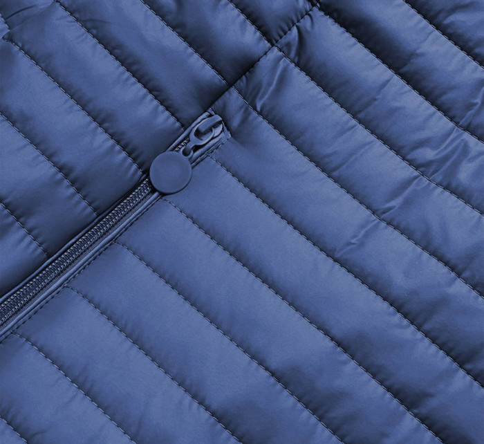 Světle modrá dámská oboustranná bunda s kapucí (SF732)