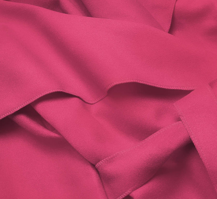 Minimalistický dámský růžový kabát (747ART)