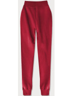 Tmavě červené teplákové kalhoty (CK01-35)