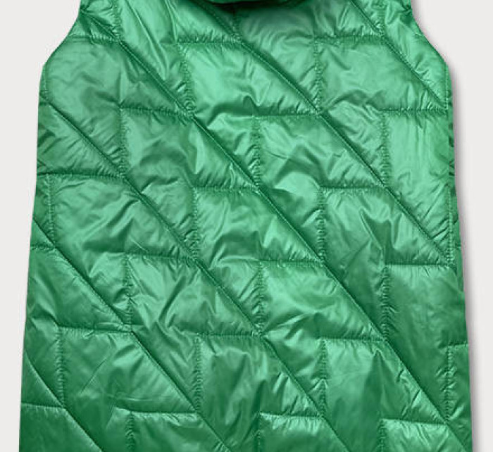 Zelená prošívaná dámská vesta (B8127-82)