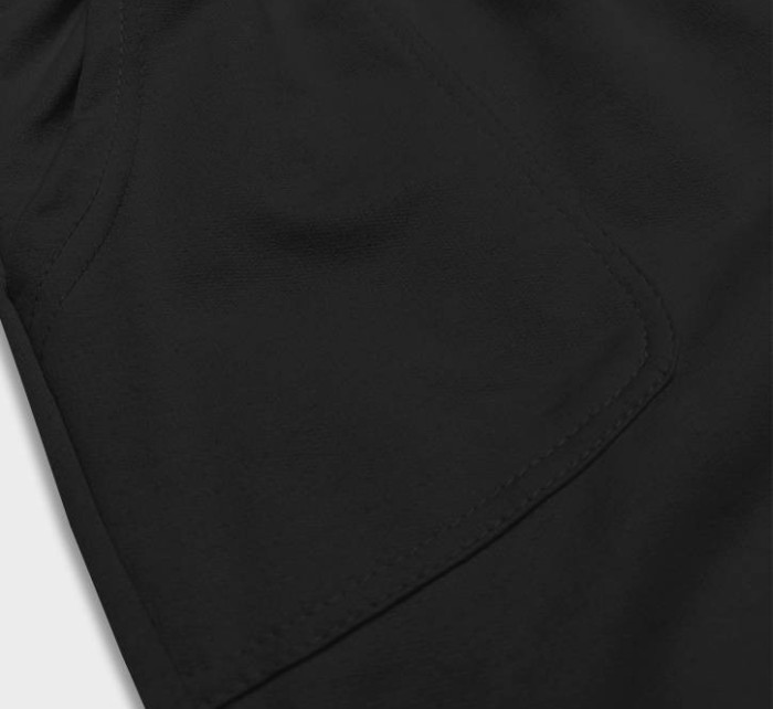 Černé dámské teplákové šortky (8K950-3)
