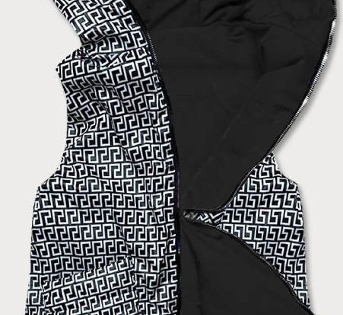 Černá oboustranná dámská vesta (R8006)