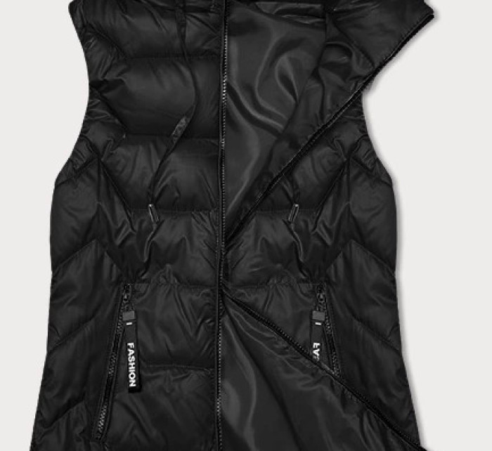 Černá dámská vesta s odepínací kapucí S'West (B8231-1)