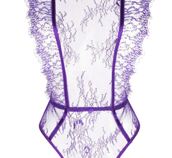 Erotické body Emiliana purple - BEAUTY NIGHT FASHION