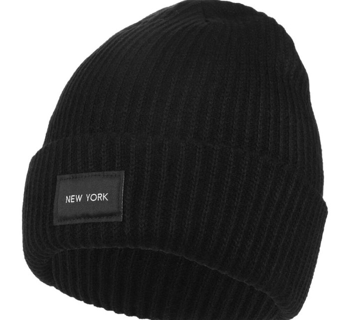 Dámská čepice New York černá pletená