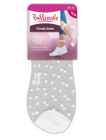 Módní silonkové ponožky s puntíky TRENDY SOCKS - BELLINDA - černá