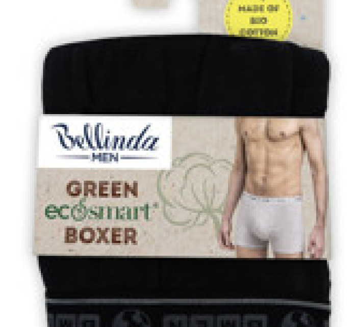 Pánské boxerky z bio bavlny GREEN ECOSMART BOXER - BELLINDA - černá
