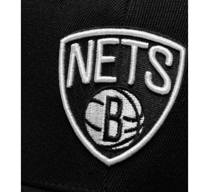 Mitchell & Ness NBA Brooklyn Nets Logo Team High Crown 6 Panel Classic Red Snapback HHSSINTL102-BNEYYPPPBLCK