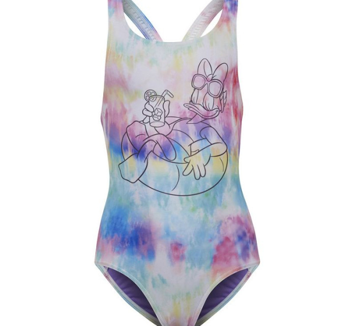 Dívčí jednodílné plavky Disney Aop Suit Jr HC9645 - Adidas