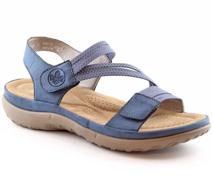 Pohodlné modré sandály Rieker W RKR587