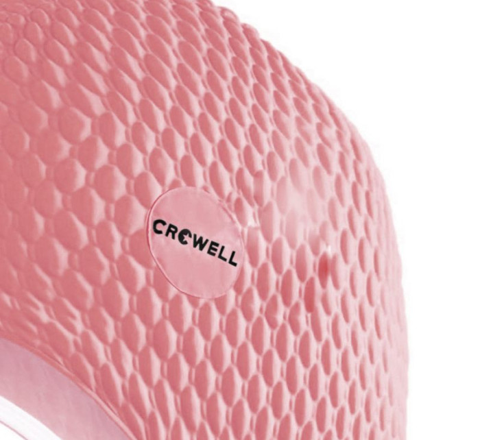 Plavecká čepice Crowell Java Bubble růžové barvy.6