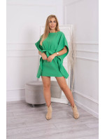 Oversize netopýří šaty světle zelené