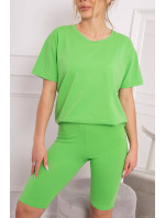 Komplet top+legginsy jasny zielony