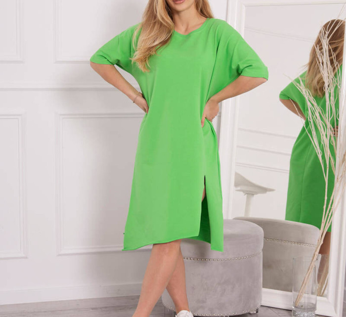 Sukienka oversize jasno zielona