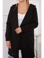 Zateplená bunda s kapucí černá