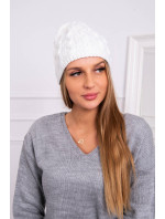 Fleecová čepice Teresa K285 bílá