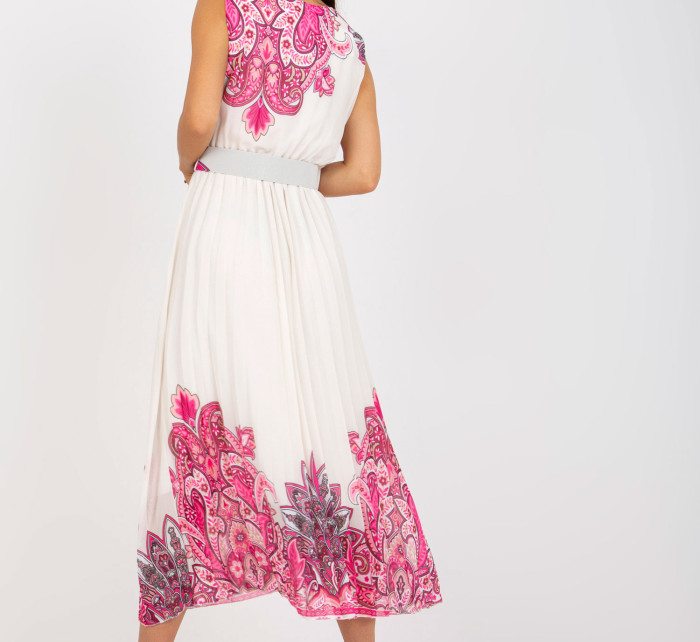 Dámské šaty DHJ SK 13128 bílé a růžové