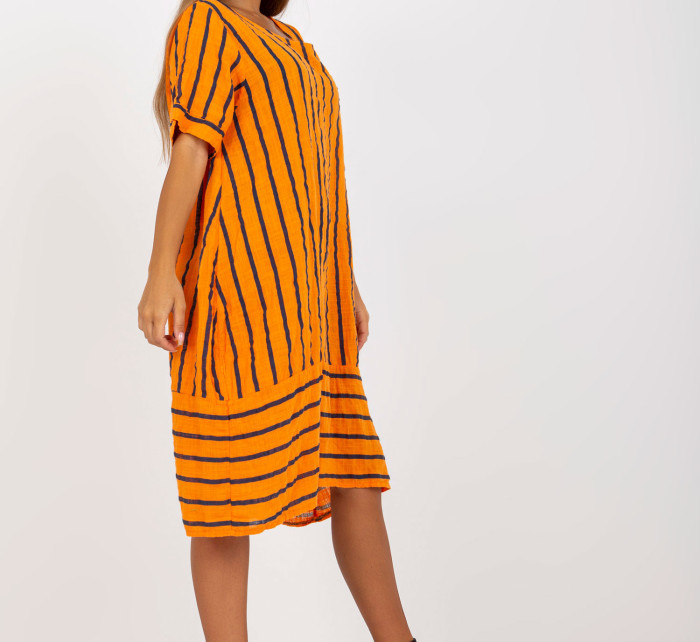 Dámské šaty DHJ SK 3243 oranžové