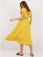 MI SK 59101 šaty.31 tmavě žlutá