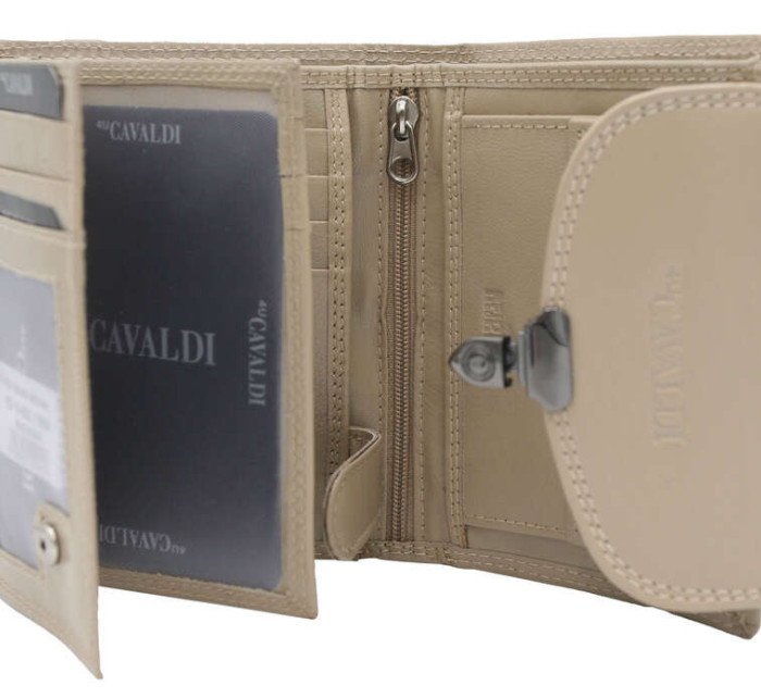 Dámské peněženky Dámská kožená peněženka RD 19 GCL béžová