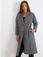 Dámský kabát TW EN BI 7298 1.15 šedý