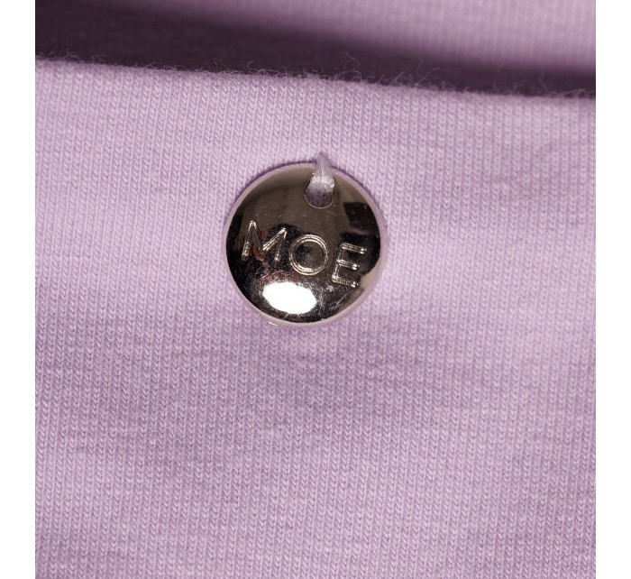 M788 Trapézové šaty s předními kapsami - fialové