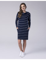 Look Made With Love Šaty 729 Marinella Stripes námořnická modrá/bílá