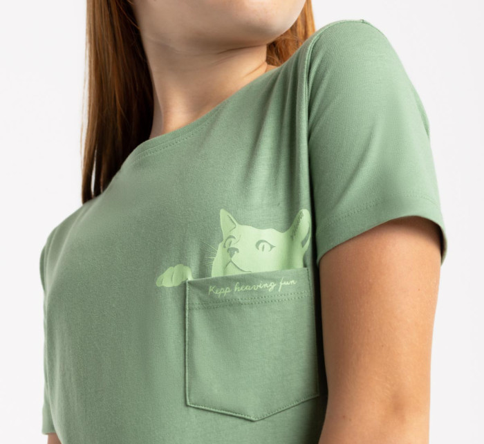Volcano Regular Silhouette T-Shirt T-Cat Junior G02370-W22 Green