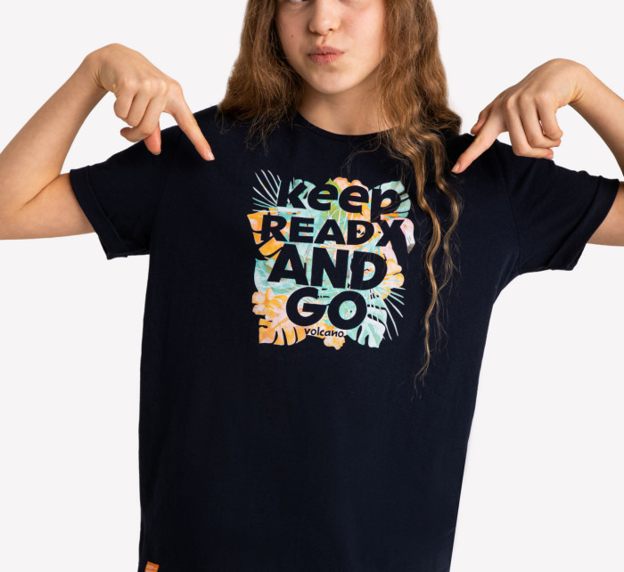 Volcano Regular T-Shirt T-Ready Junior G02474-S22 Námořnická modrá