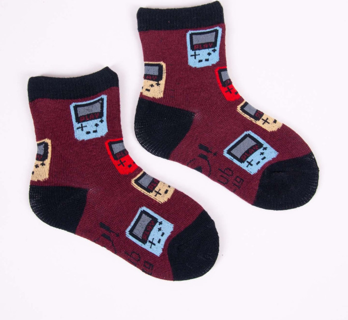 Chlapecké bavlněné ponožky Yoclub Patterns Colours 6-pack SKA-0117C-AA00-001 Multicolour