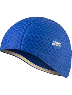 AQUA SPEED Plavecká čepice pro dlouhé vlasy Bombastic Tic-Tac Navy Blue