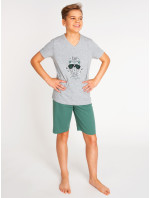 Yoclub Chlapecké krátké bavlněné pyžamo PIA-0037C-A110 Vícebarevné