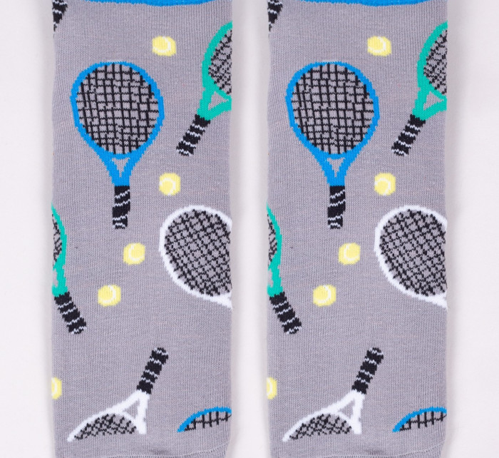 Yoclub Bavlněné ponožky Vzory Barvy SKS-0086F-B700 Grey