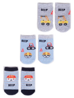 Yoclub 3Pack Dětské chlapecké ponožky SKA-0110C-AA30-001 Vícebarevné