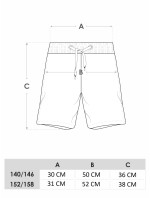 Yoclub Chlapecké plážové šortky LKS-0041C-A100-002 Maroon