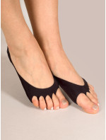 Yoclub Dámské ponožky s otevřenou špičkou No Show 3Pack SKB-0097K-340K Black