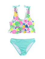Yoclub Dívčí dvoudílný plavecký kostým LKD-0033G-A100 Multicolor