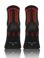 Sesto Senso Ponožky SKB_01 Black/Red