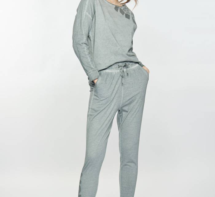 Monnari Kalhoty Tepláky s pracím efektem Grey