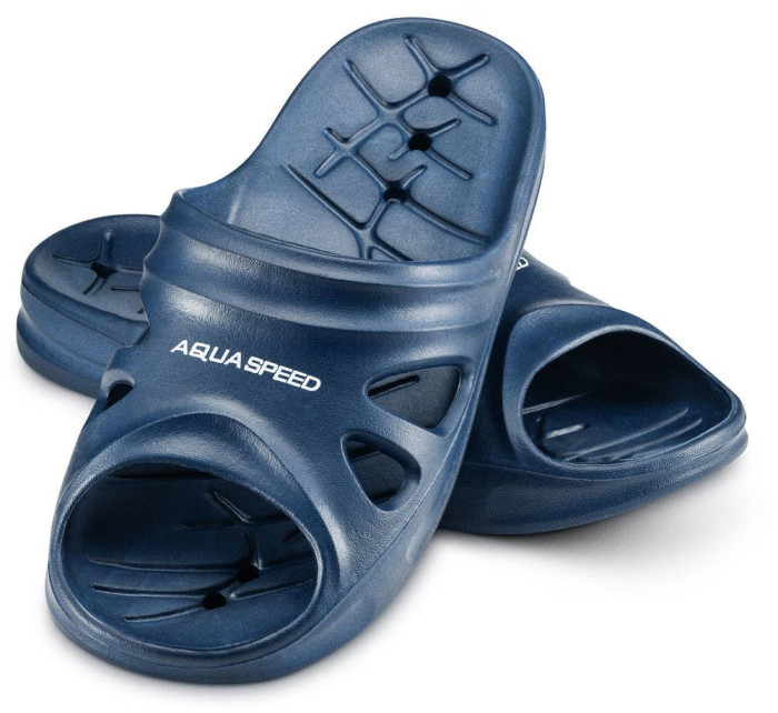 AQUA SPEED Plavecká obuv do bazénu Florida Navy Blue Pattern 10