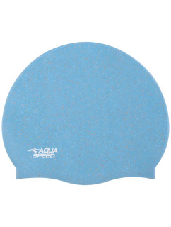 AQUA SPEED Plavecká čepice Reco Light Blue Pattern 02